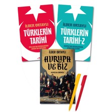 Ilber Ortaylı 3 Kitap Set/türklerin Tarihi 1 ve 2+Avrupa ve Biz(Yeni)+Alfa Kalem Kronik Kitap Tarih