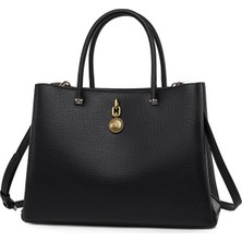 Go Veform Üç Bölmeli, Uzun Askılı Kadın Omuz Çantası Siyah WB88819