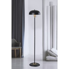 Lambader Krem-Sarı Metal Gövde Modern Tasarım Ayarlanabilir Başlık Yerden Aydınlatma Lüx Lambader