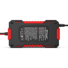 12V 6A Akıllı Araba Motosiklet LCD Ekran Araç Akü Onarım Hızlı Şarj Cihazı Islak Kuru Jel Kurşunasit