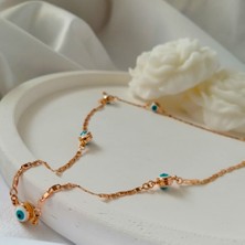 Kilig Jewelry Kadın Vip Çelik Gold Çoklu Göz Kolye 45CM