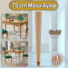 Badem10 Suit Masa Dresuar Ayağı 75 cm Plastik Gold Altın Ayak Mutfak Yemek Masası Mobilya Ayakları