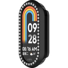 MobaxAksesuar Xiaomi Mi Band 8 / Band 9 Kenar Taşlı Kasa Koruyucu (Ekran Koruyucusuz)