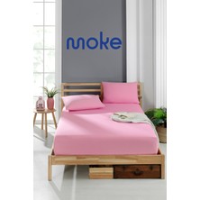 Moke E-Ticaret Akfil Kumaş Lastikli Fıtted Yastıklı Çarşaf Seti