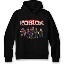 Ada Bebek Çocuk Unisex Oversize Roblox Baskılı Çocuk Sweatshirt