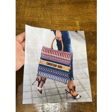 Gönülden Tasarım Çantalı Kız Arma Dikiş Aplike 24X20 cm