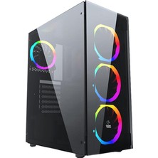 Gametech Ares Raınbow 4X120MM Fan Gamıng Oyuncu Kasası