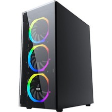 Gametech Ares Raınbow 4X120MM Fan Gamıng Oyuncu Kasası