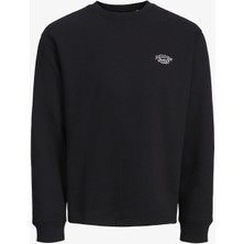 Jack & Jones Jorbronx Erkek Siyah Sweatshirt 12262880-BLACK