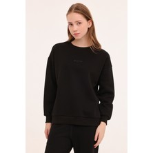 Lotto W-Delfın C Neck Sweat 4pr Siyah Kadın Sweatshirt