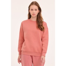 Lotto W-Delfın C Neck Sweat 4pr Gül Kurusu Kadın Sweatshirt