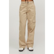 Jjxx Jxkendal Straıght Cargo M Bej Kadın Pantolon