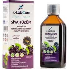 X-Labcure Siyah Üzüm Kabuğu ve Çekirdek Ekstresi Takviye Edici Gıda X6 Resveratrol,quercetin, Helal Sertifika