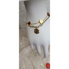 Lilly And Molly Jewelry Yonca 2 Li Çelik Bileklik