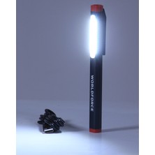 Worldforce Oto Ekspertiz Kalem Tipi LED Fener Şajlı 300 Lm 650 Mah