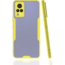 Farma İletişim Teknolojileri Vivo V21 Kılıf Parfe Kapak - Sarı