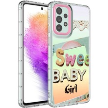 Farma İletişim Teknolojileri Samsung Galaxy A13 4g Kılıf Kamera Korumalı Renkli Desenli Sert Silikon Korn KAPAK - NO10