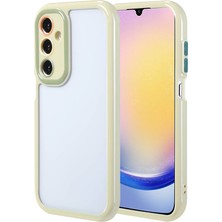 Farma İletişim Teknolojileri Samsung Galaxy A25 Kılıf Kamera Korumalı Renkli Kenar ve Çerçeve Tasarımlı Vitamin Kapak - Yeşil