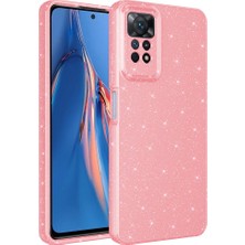 Farma İletişim Teknolojileri Xiaomi Redmi Note 12 Pro 4g Kılıf Kamera Korumalı Simli Lüks Koton Kapak - Pembe
