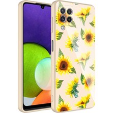 Farma İletişim Teknolojileri Samsung Galaxy A22 4g Kılıf Kamera Korumalı Desenli Sert Silikon Epoksi Kapak - No2