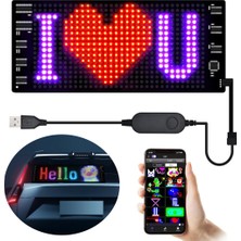 Shopzum PM-23820 7X17CM Usbli Kayan Yazı LED Tabela