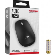 Altec Lansing ALBM7305, Siyah, 2.4ghz, Usb,  1600DPI, Kablosuz Optik Mouse