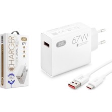Öz Trend Store 67W+6A Type-C Kablolu Turbo Ev Tipi Şarj Aleti