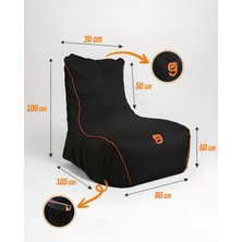 Rudu Dev Xxl Puf Oyuncu Koltuğu Puf Armut