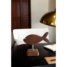 Seltar Home Goods Tik Ağacı Dekor Balık 2'li