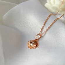Kilig Jewelry Kadın Vip Gold-Silver Göz Kolye 45CM