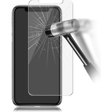 Marselit Iphone 11 Uyumlu Tam Kaplayan Şeffaf Tamperli Ekran Koruyucu Kırılmaz Cam