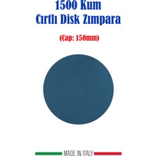 Grin Su Geçirmez 1500 Kum Cırtlı Disk Film Zımpara 150MM 10 Adet