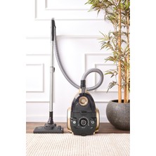 Karaca 220 - 240 V Vantuz High Force F2 Matte Toz Torbasız Mineral Gold 0-250 L 2 Yıl 500-1500 Watt C / F