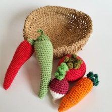 Nn Decor Meyve & Sebze Sepeti - 15 Parça Amigurumi Oyuncak