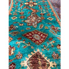Rd Ramazan Dağ El Halı Sanatı El Dokuma Afgan Şirvan Halısıdır  Ebat 300x81