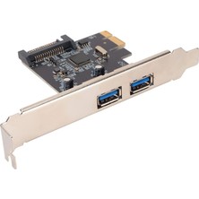 Pci-E Express USB 3.0 Hub 2 Port Molex Sata Çoklayıcı Çoğaltıcı