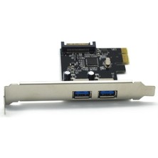 Pci-E Express USB 3.0 Hub 2 Port Molex Sata Çoklayıcı Çoğaltıcı