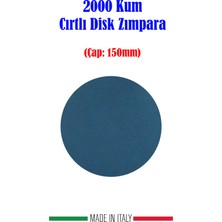 Grin Su Geçirmez 2000 Kum Cırtlı Disk Film Zımpara 150MM 5 Adet