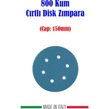 Grin Su Geçirmez 800 Kum Cırtlı Disk Film Zımpara 150MM 1 Adet