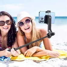 Epilons Fotoğraf Makinası ve Telefon Takılabilen 2si 1 Arada 2.2m Uzayan Selfie Çubuğu Kumandalı Tripod