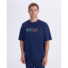 Kappa Authentic Italy T-Shirt Erkek Mavi Comfort Fit Tişört