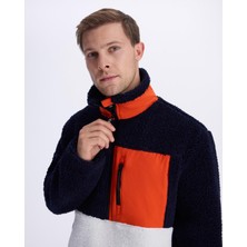 Kappa Hanoran Erkek Haki-Ekru-Turuncu Regular Fit Sherpa