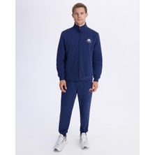 Kappa Authentic Italy Full Zip Erkek Mavi Comfort Fit Fermuarlı Eşofman Üstü