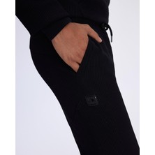 Kappa Salbadell Erkek Siyah Oversize Fit Eşofman Altı