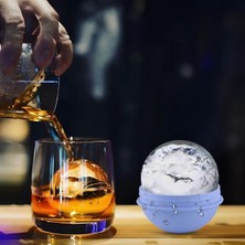 Milano Home Büyük Buz Kalıbı, Yuvarlak Buz Kalıbı, Buz Küpü Kalıbı, Silikon Buz Kalıbı, Küre Buz Kalıbı, Bomba Buzluk