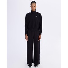 Kappa Authentic 222 Banda Pepitagt Kadın Siyah Oversize Fit Sweatshirt