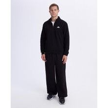 Kappa Authentic 222 Banda Pulliogt Erkek Siyah Regular Fit Sweatshirt