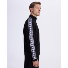 Kappa Authentic 222 Banda Pulliogt Erkek Siyah Regular Fit Sweatshirt