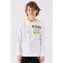 Kappa Erkek Çocuk Beyaz Sweatshirt