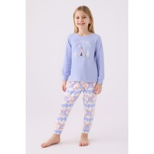 Arnetta Kız Çocuk Mavi Pijama Takımı